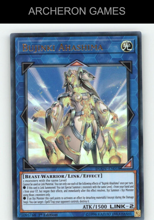 Bujinki Ahashima Ultra Rare YUGIOH Card