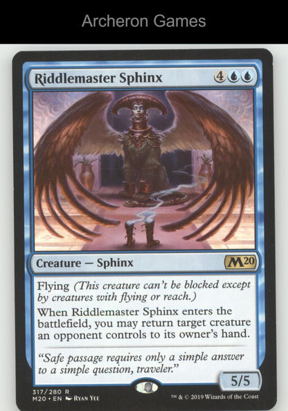 Riddlemaster Sphinx 317 R MTG Card Core Set 2020