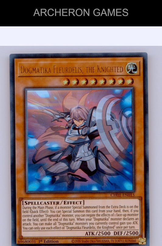 Dogmatika Fleurdelis, the Knighted Ultra Rare YUGIOH Card 1st Edition