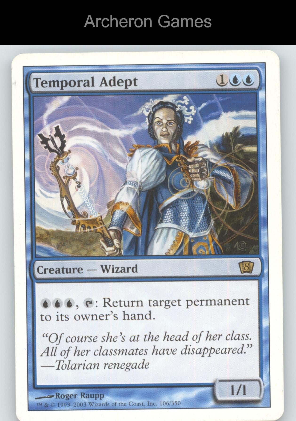 Temporal Adept 106 R MTG Card 8th Edition