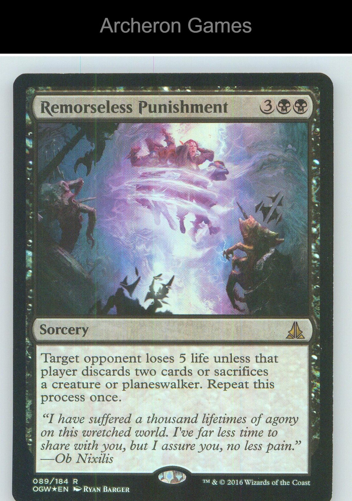 Remorseless Punishment OGW 89 R MTG Card NM/EX+ Foil