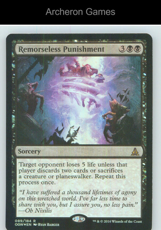 Remorseless Punishment OGW 89 R MTG Card NM/EX+ Foil