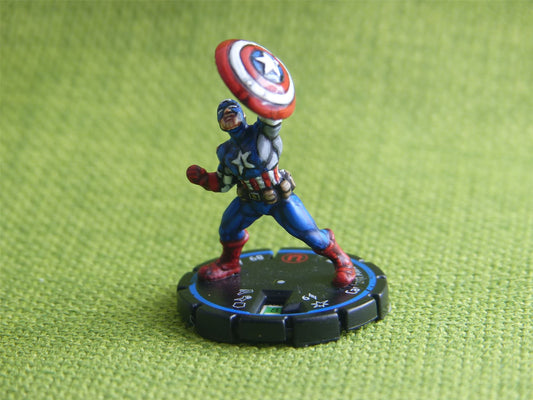 Captain America #065 Hand Painted - Heroclix Wizkids games miniatures #5AE