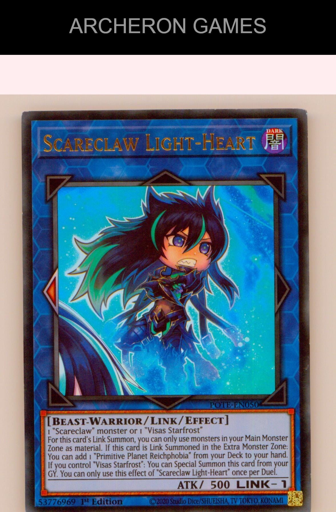 Scareclaw Light-Heart Ultra Rare YUGIOH Card Unlimited