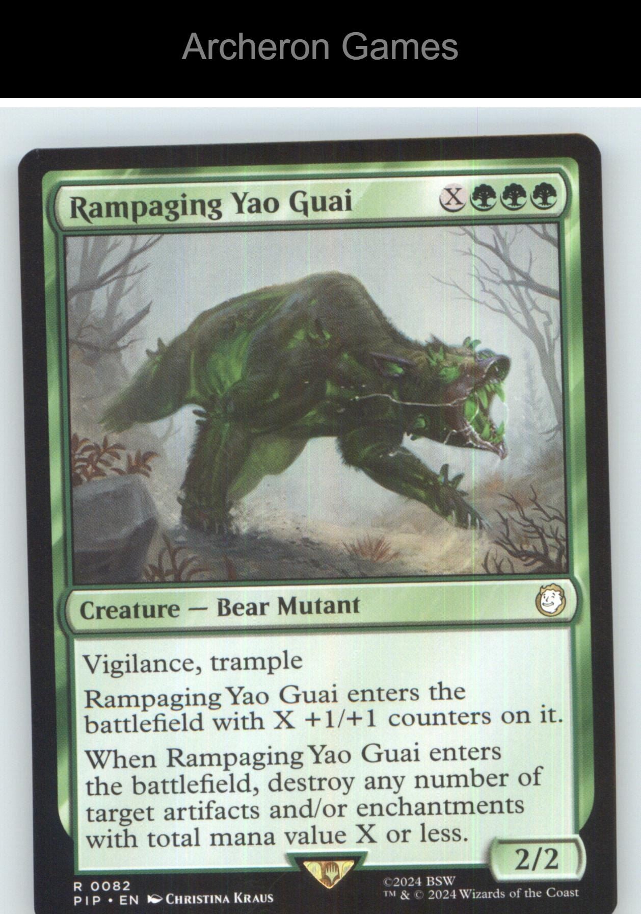 Rampaging Yao Guai PIP 82 R MTG Card NM/EX+
