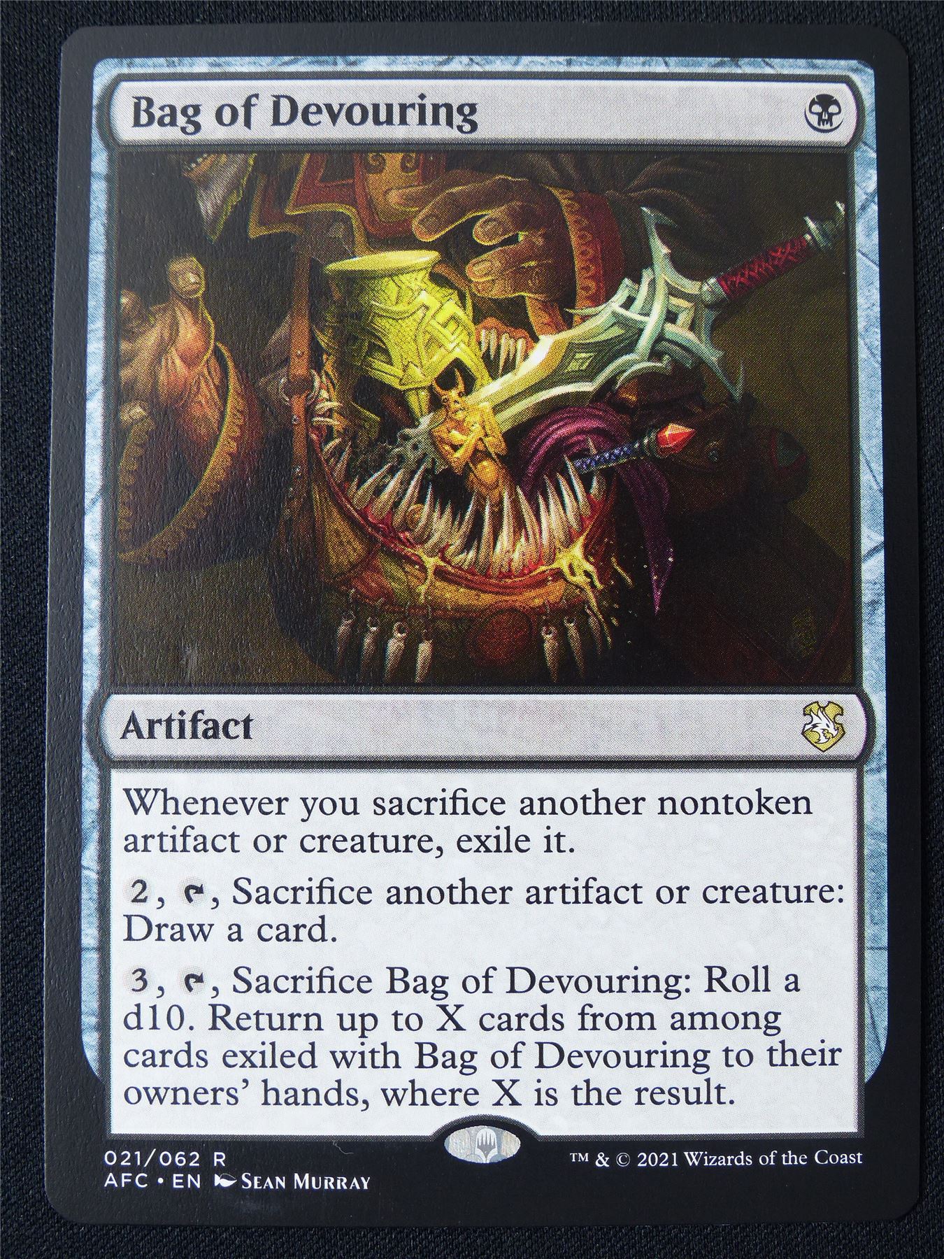 Bag of Devouring - AFC - Mtg Card #28F