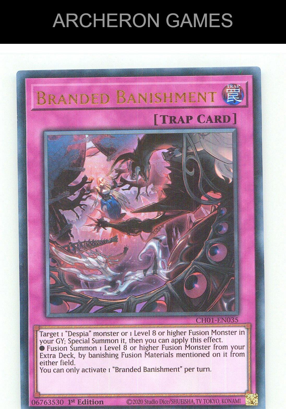 Branded Banishment Ultra Rare YUGIOH Card 1st Edition