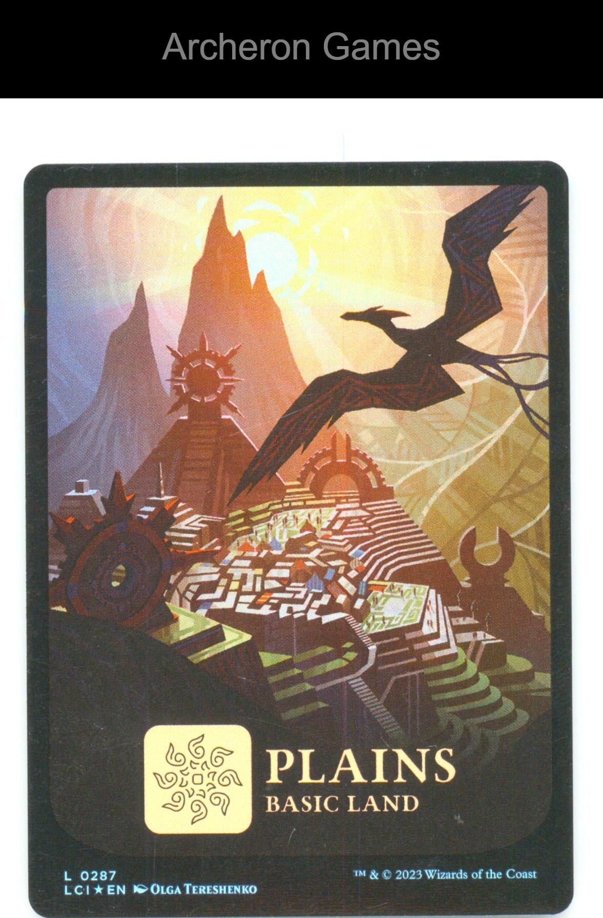 Plains (0287) LCI 287 Land MTG Card The Lost Caverns of Ixalan Foil