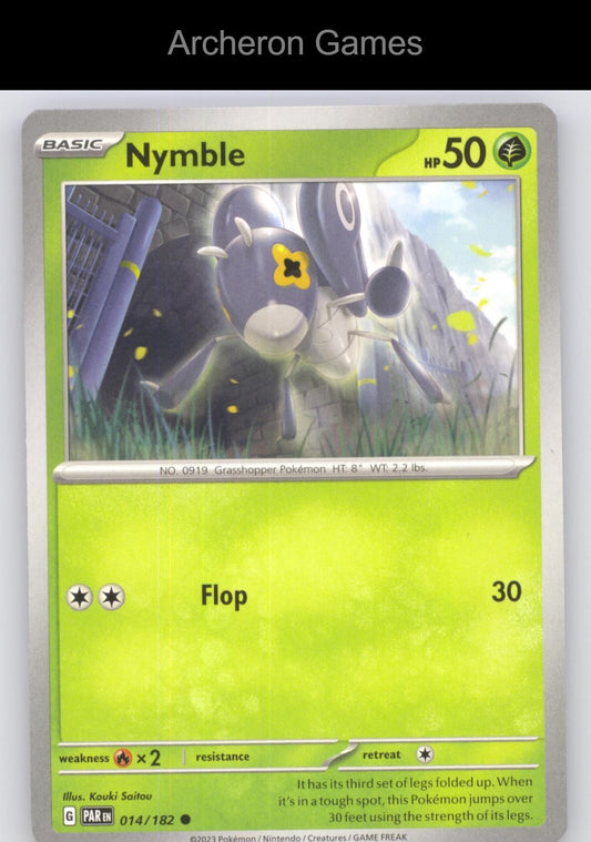 Pokemon Card Nymble PAR 014/182 C Paradox Rift