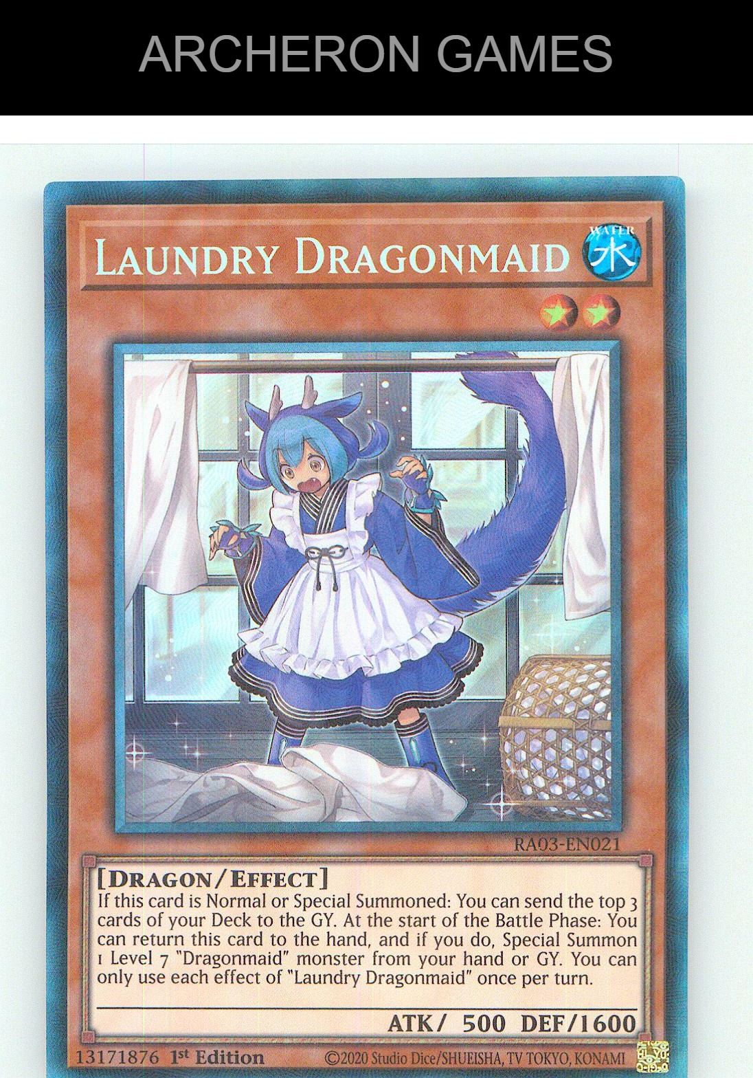 Laundry Dragonmaid (PCR) Prismatic Collector's Rare YUGIOH Card 1st Edition