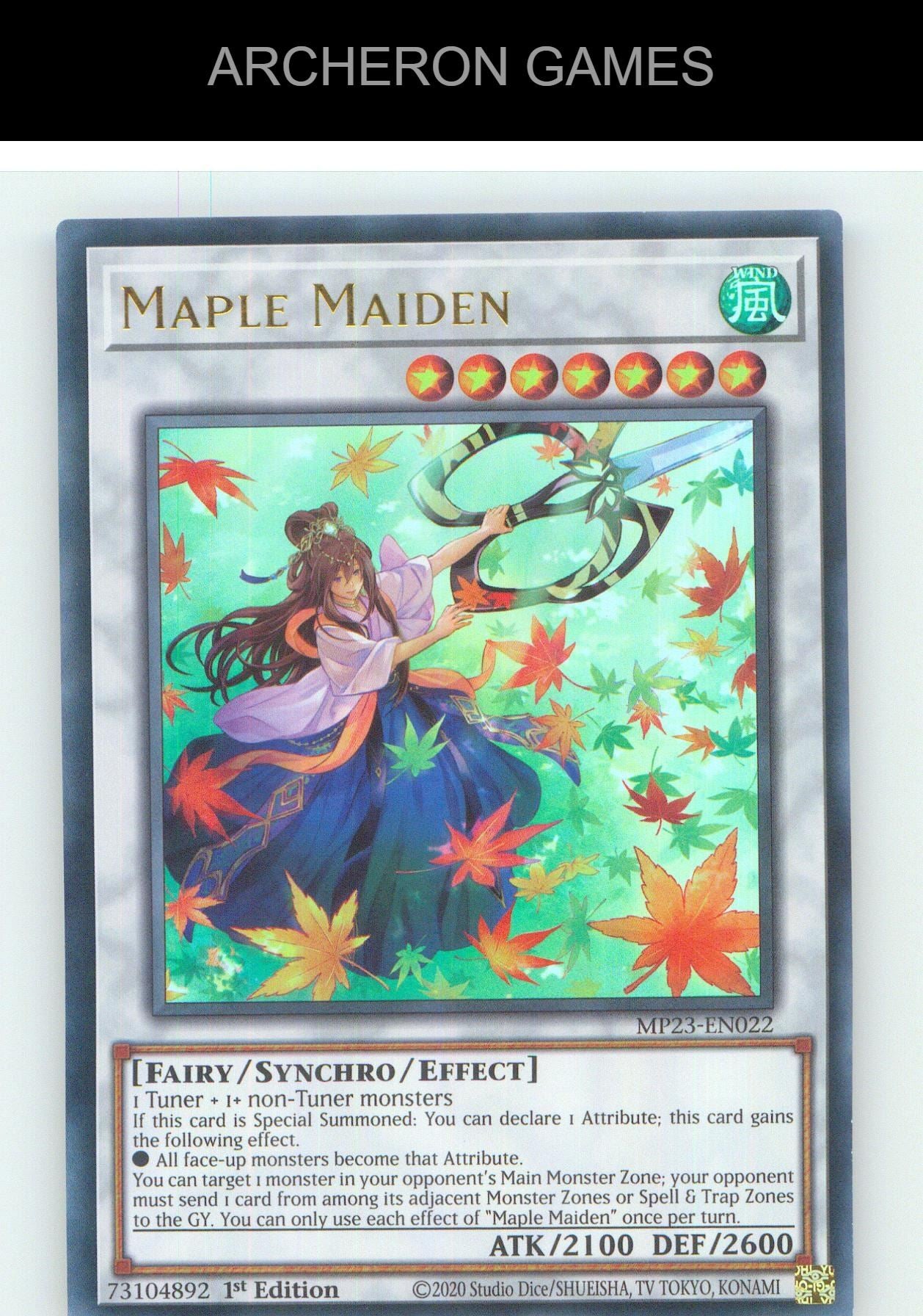 Maple Maiden UR YUGIOH Card 1st Edition