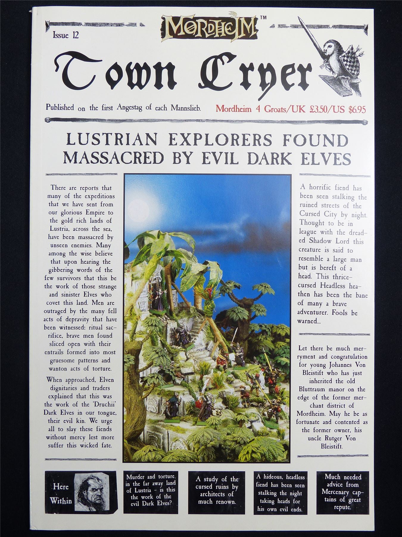 Mordheim: Town Cryer #12 Lustrian Explorers - Games Workshop Magazine #1N6