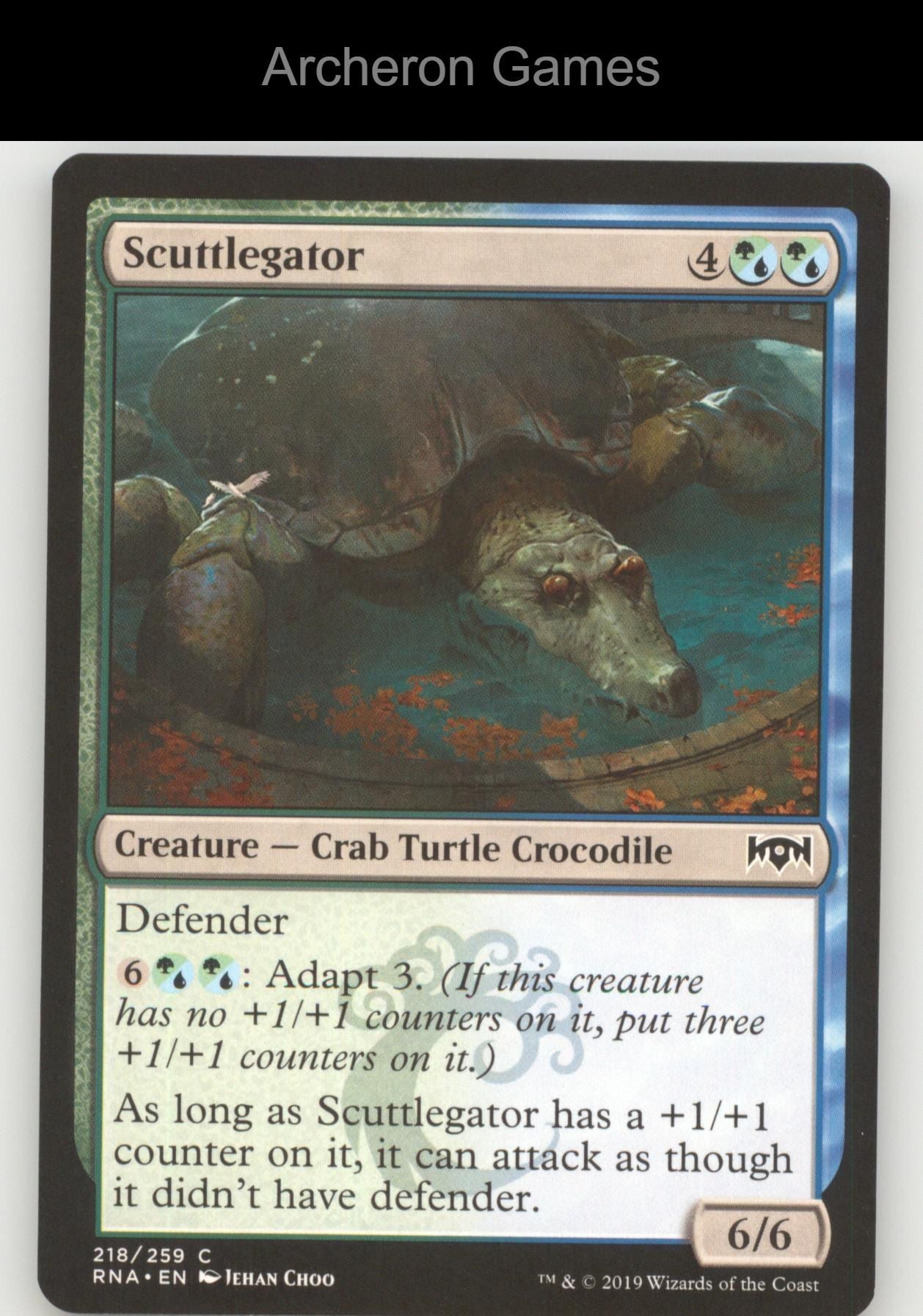 Scuttlegator 218 C MTG Card Ravnica Allegiance