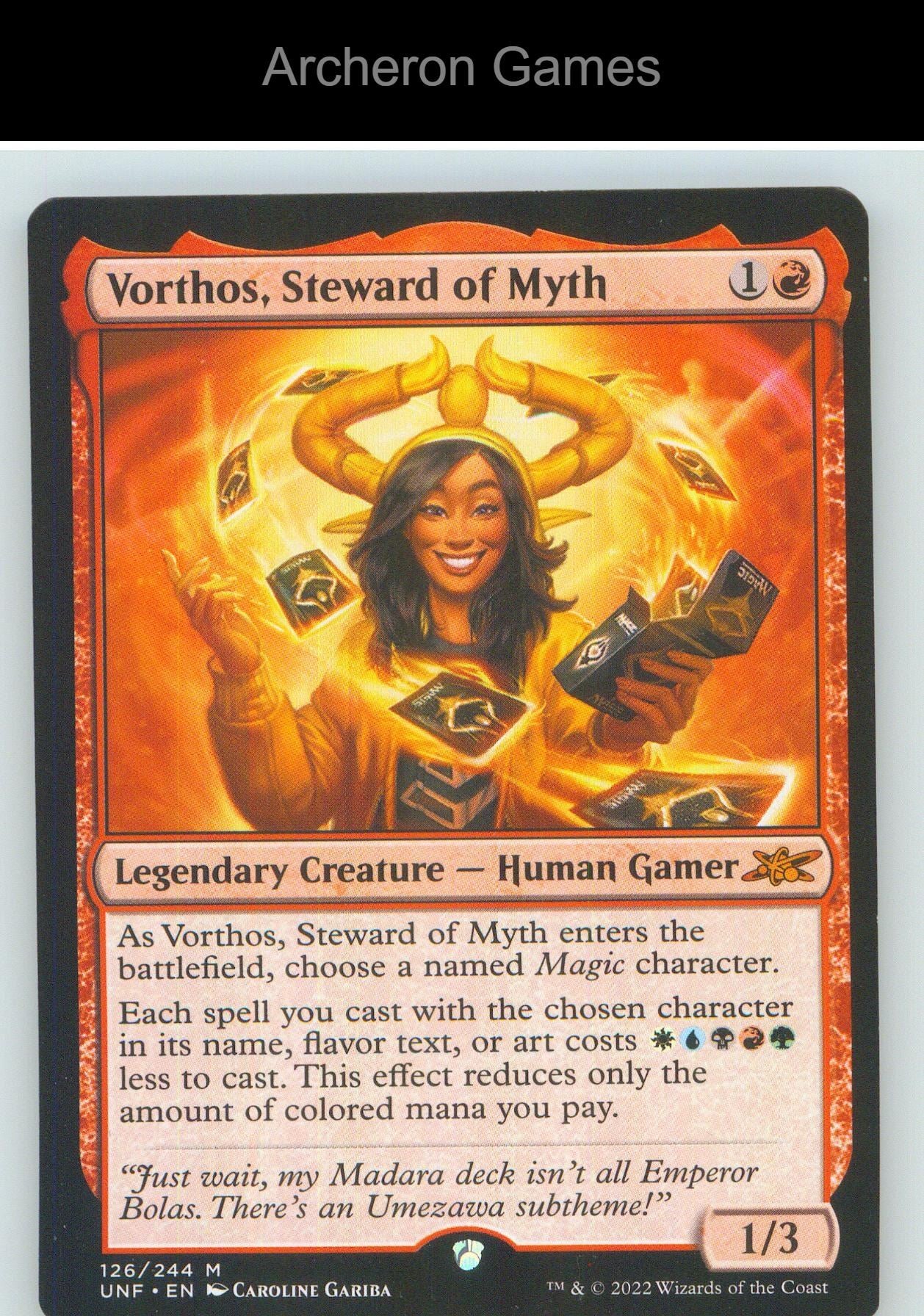 Vorthos, Steward of Myth UNF 126 Mythic MTG Card NM/EX+