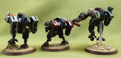 XV8 Crisis Battlesuit Team painted - Tau Empire - Warhammer 40K #YD