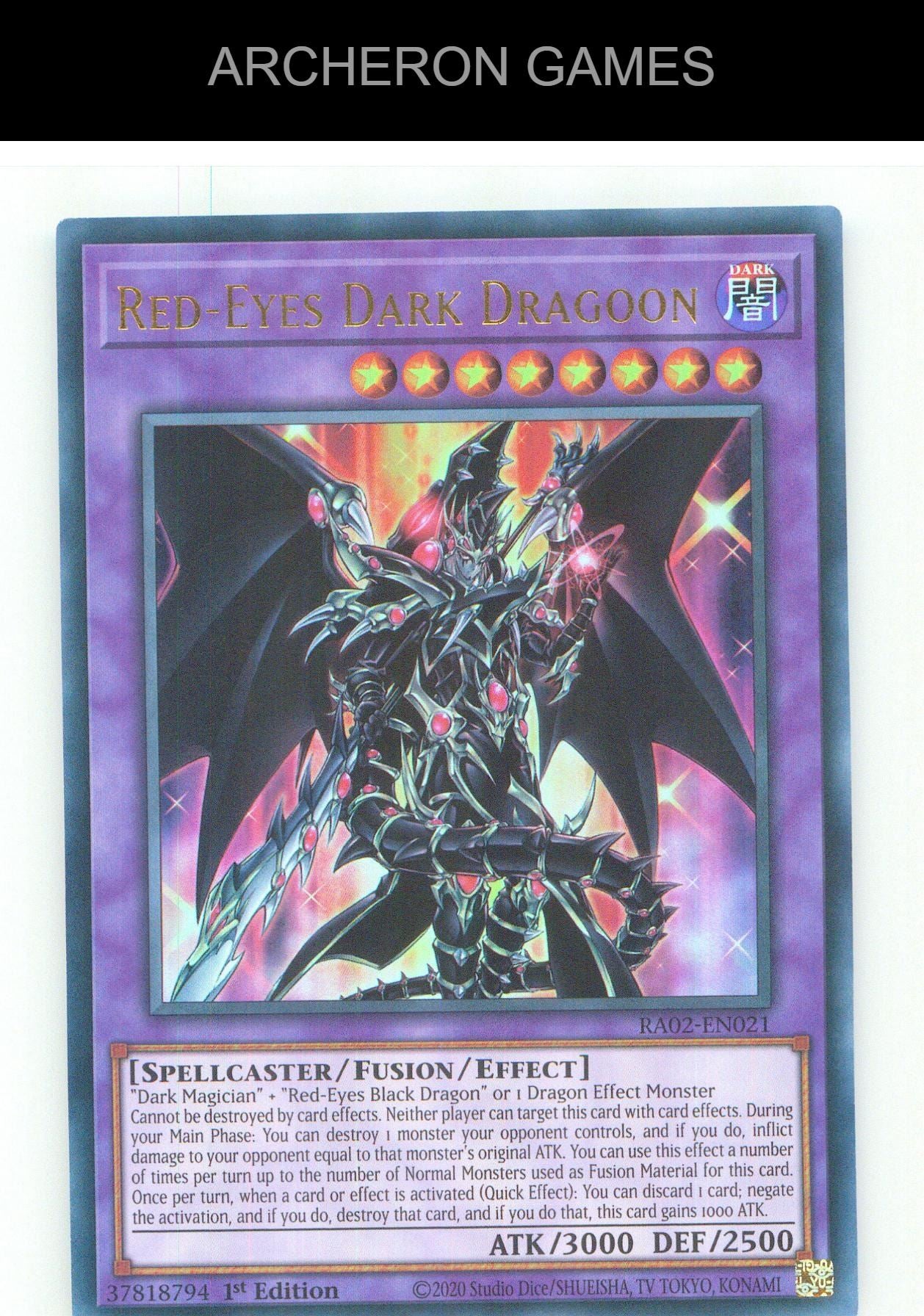 Red-Eyes Dark Dragoon (UR) UR YUGIOH Card 1st Edition