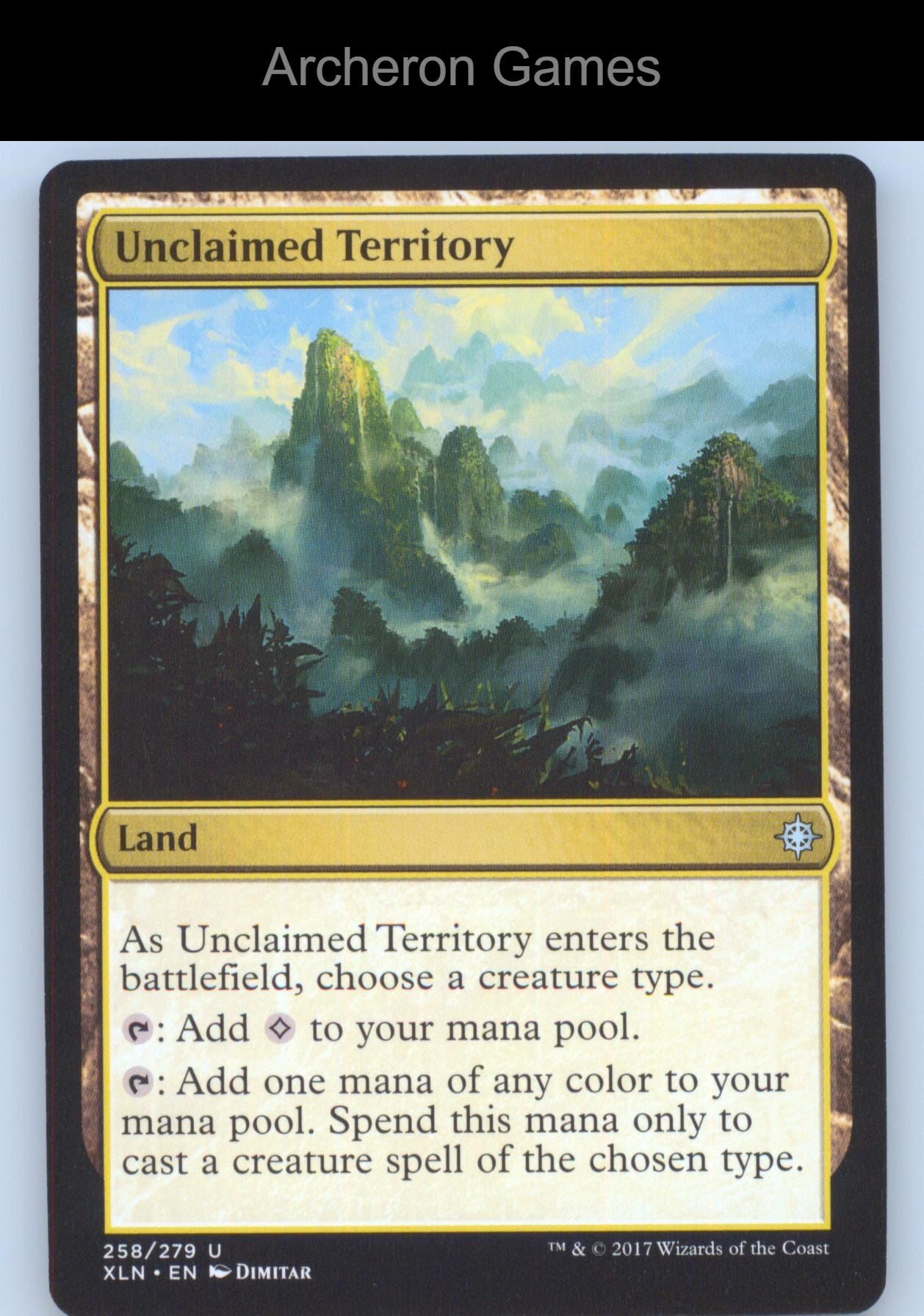 Unclaimed Territory 258 UC MTG Card Ixalan