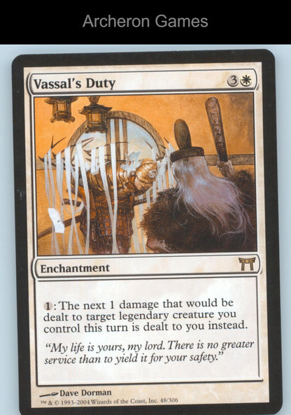 Vassal's Duty 48 R MTG Card Champions of Kamigawa