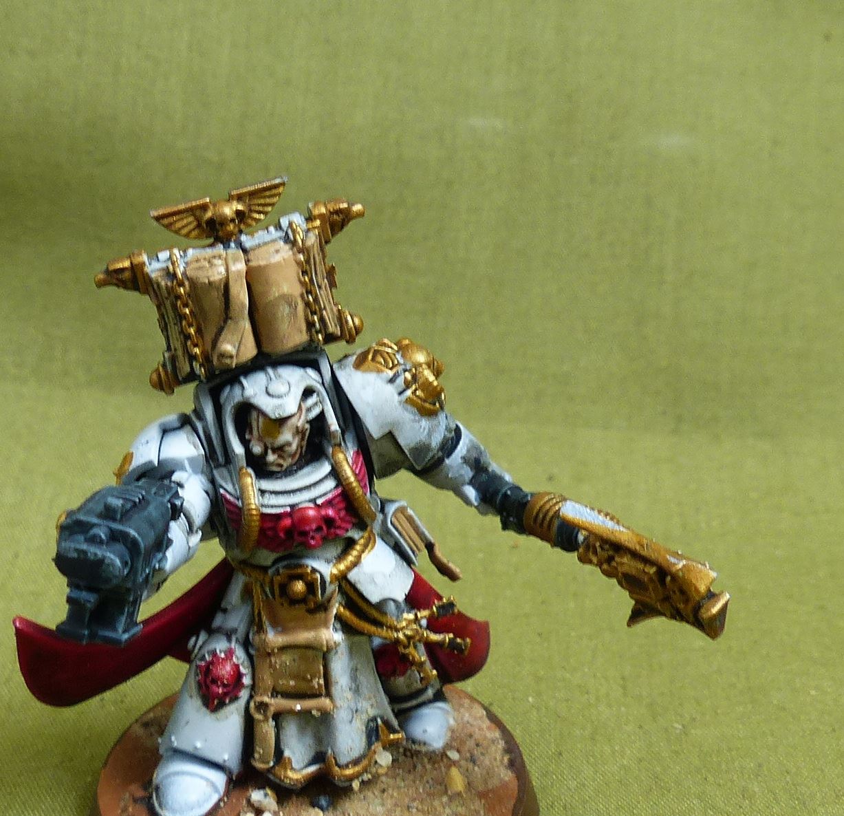 Librarian in Temrinator Armour painted - White Scars - Warhammer 40K #4PP