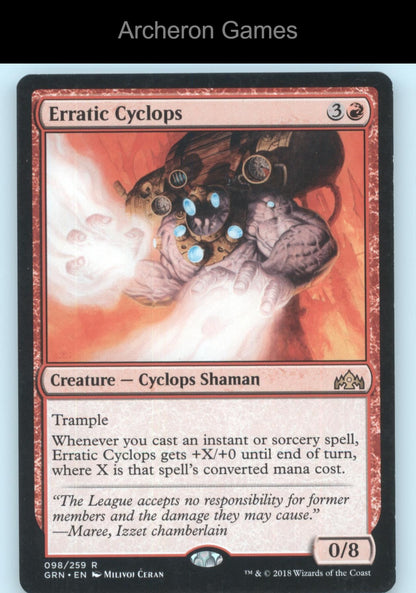 Erratic Cyclops 98 R MTG Card Guilds of Ravnica