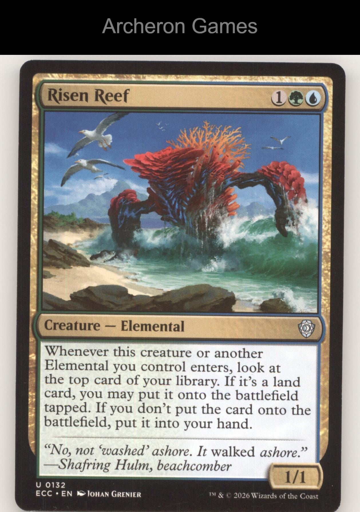 Risen Reef ECC 132 UC MTG Card Commander: Lorwyn Eclipsed