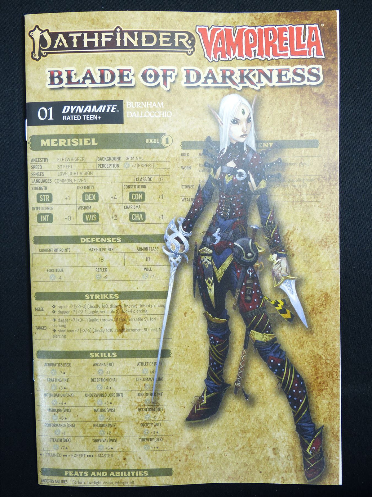 PATHFINDER Vampirella: blades of Darkness #1 Cvr C - Oct 2026 Dynamite Comic #54W