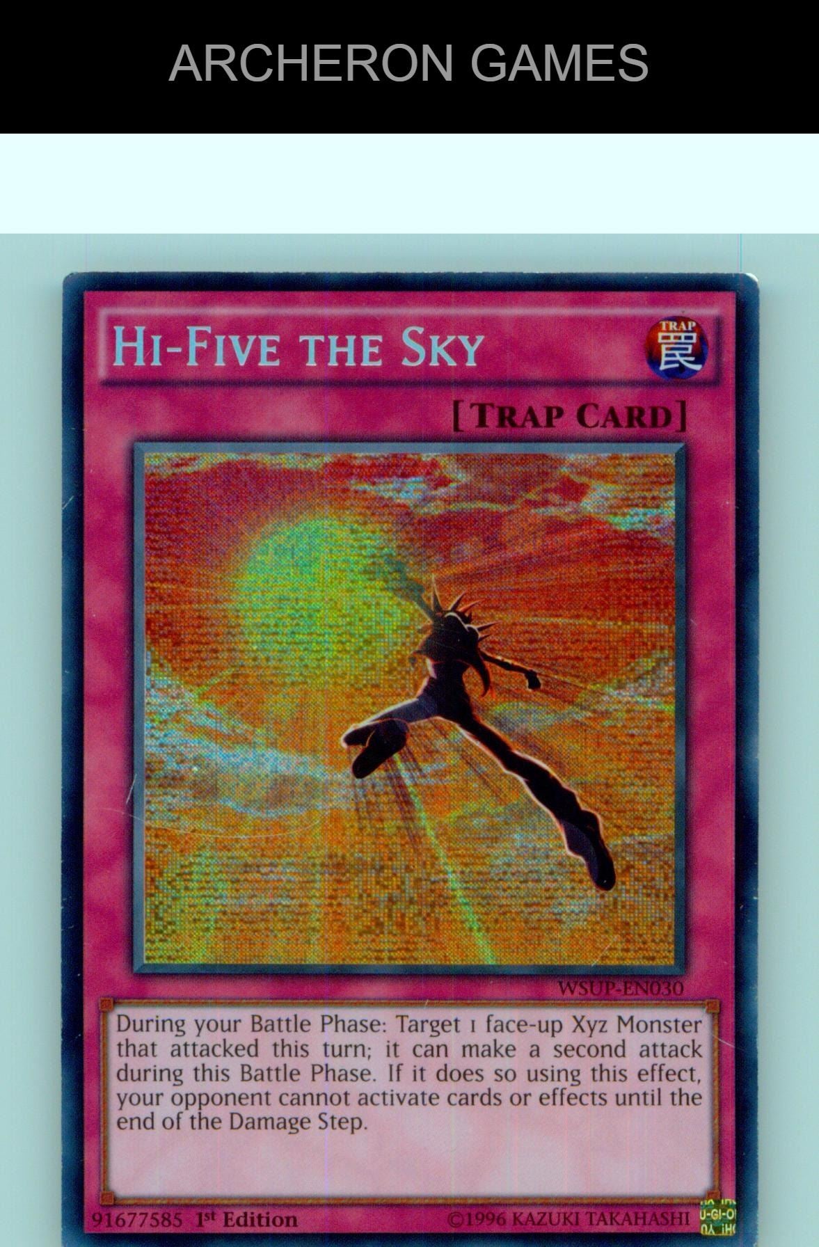 Hi-Five the Sky Prismatic Secret Rare YUGIOH Card 1st Edition