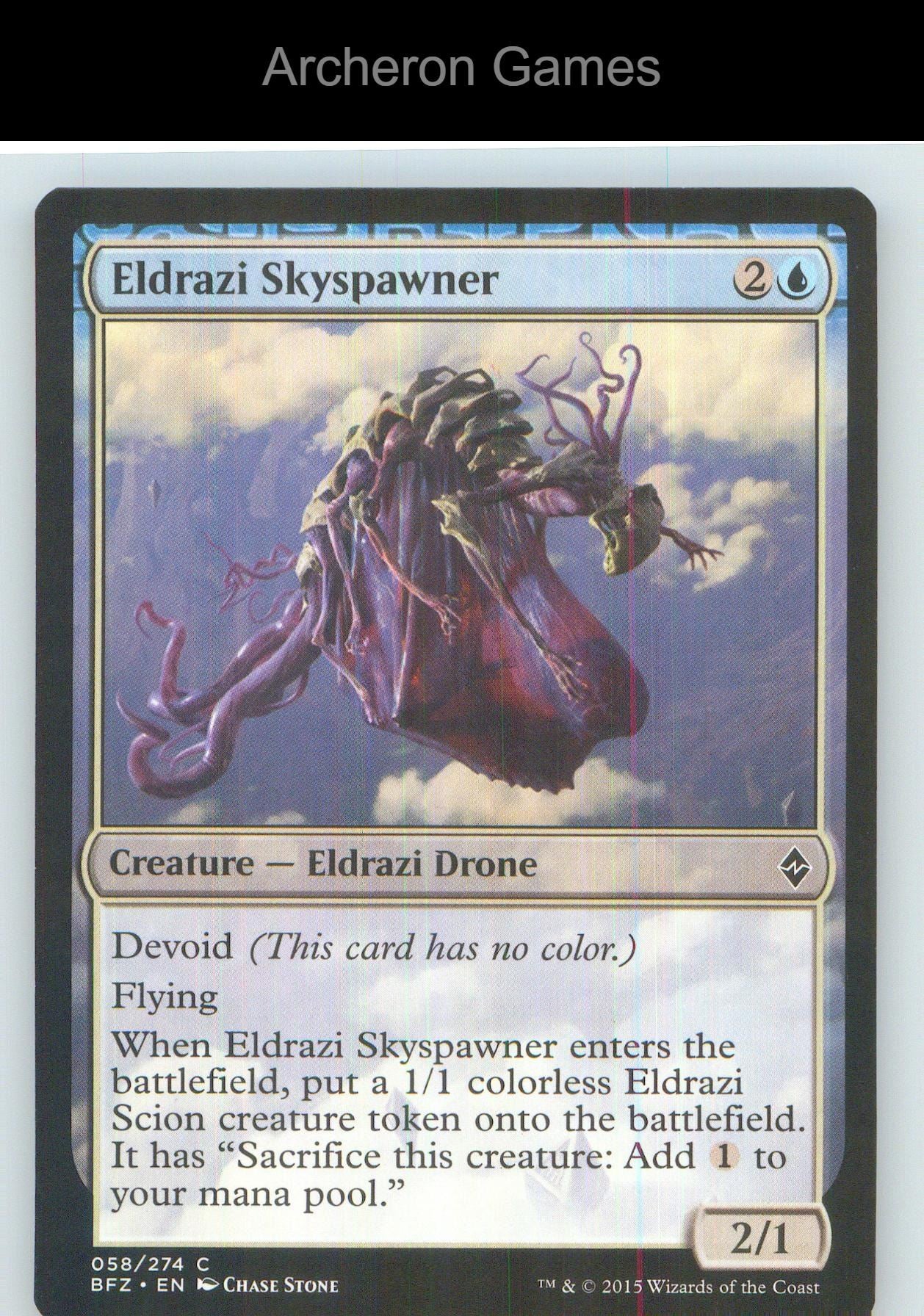 Eldrazi Skyspawner BFZ 58 C MTG Card NM/EX+