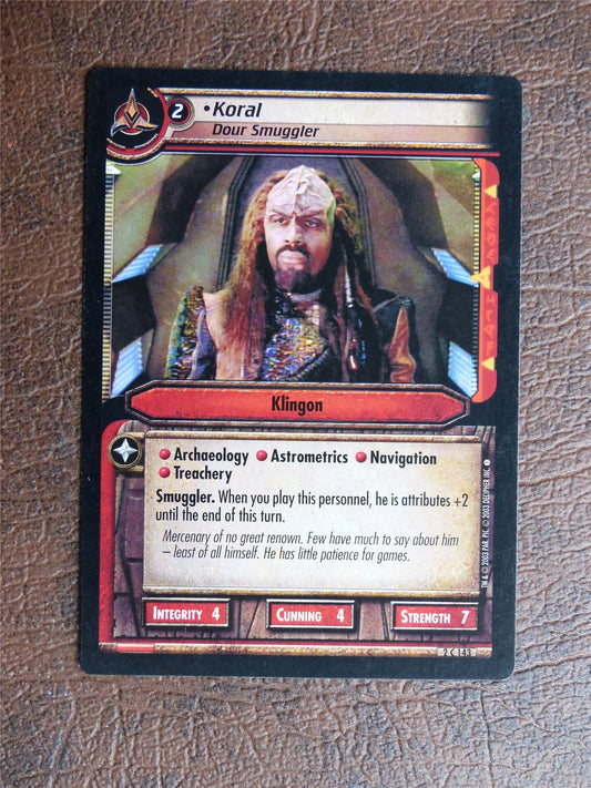 Koral - Star Trek CCG TCG Card #VQ