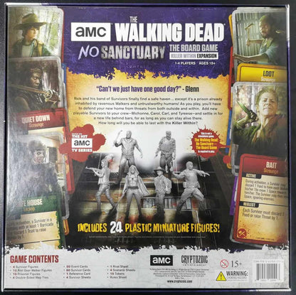 AMC's The Walking Dead: No Sanctuary - Killer Within Expansion Board Game #9HY