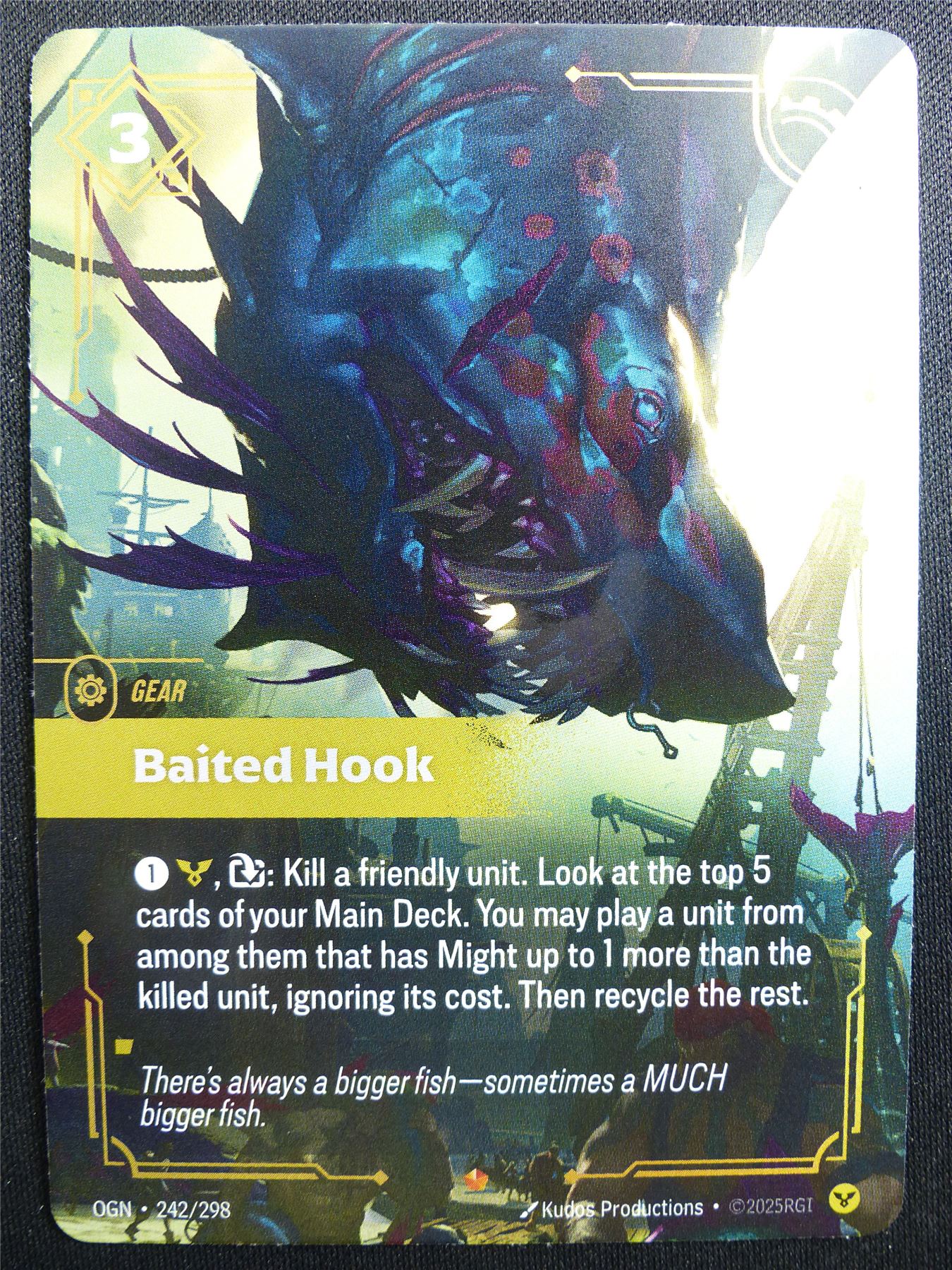 Baited Hook 242/298 Epic Rare Foil - OGN - Riftbound Card #2D4