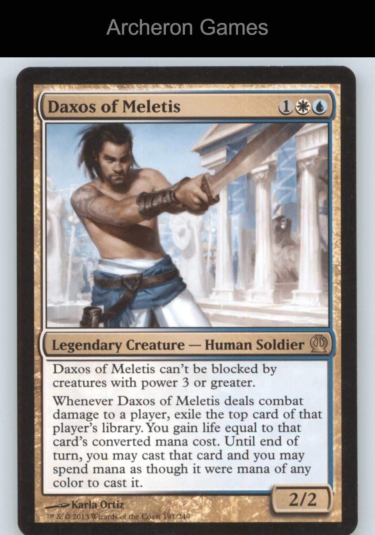 Daxos of Meletis 191 R MTG Card Theros