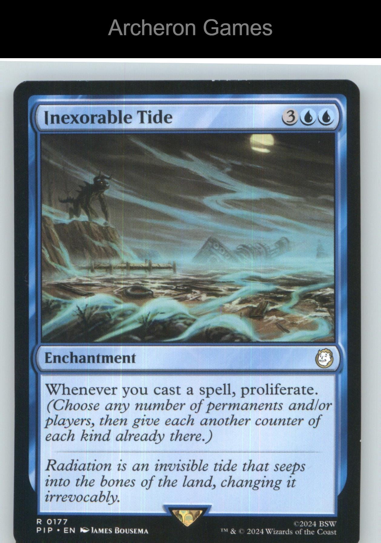 Inexorable Tide PIP 177 R MTG Card NM/EX+