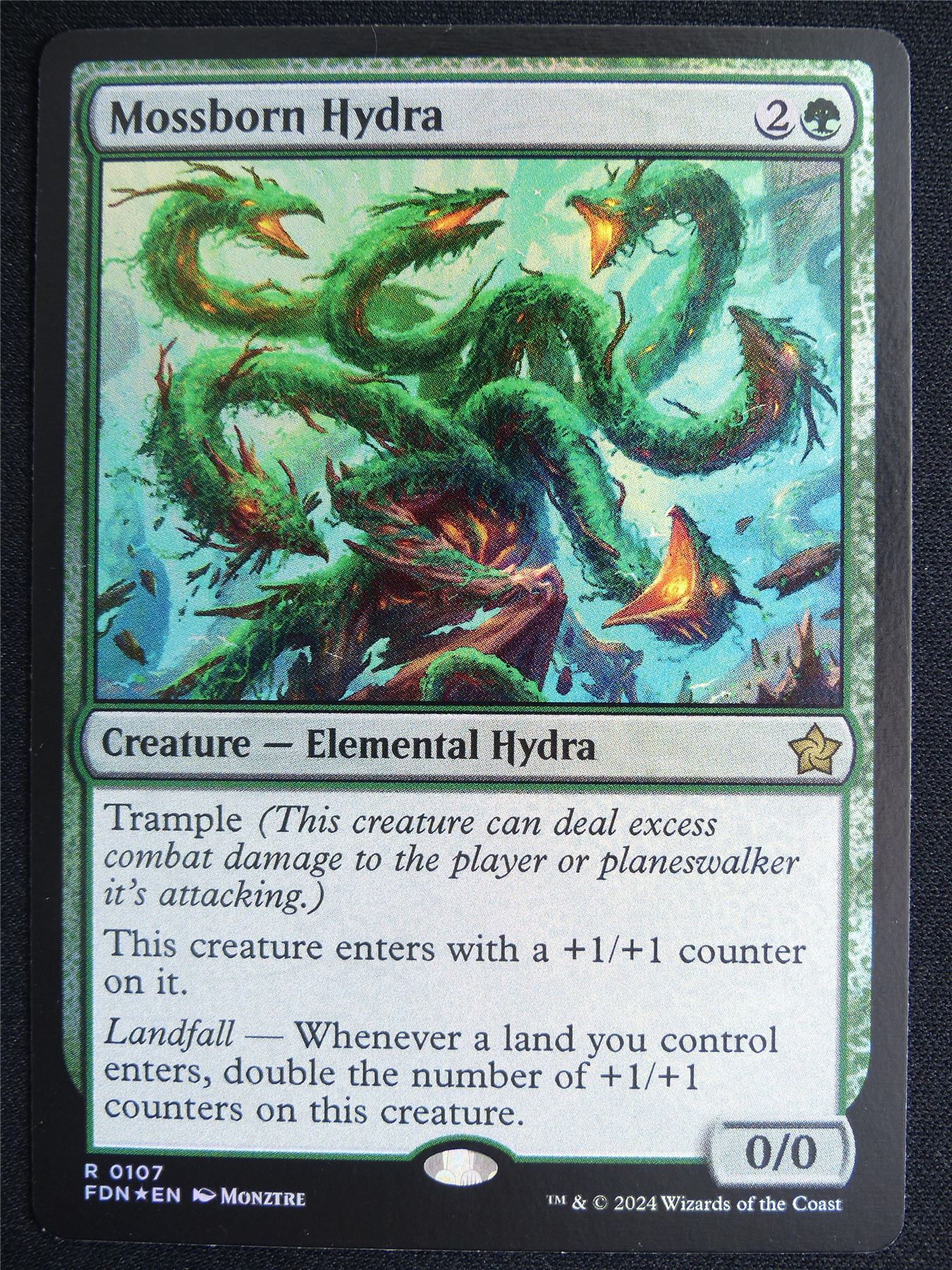 Mossborn Hydra Foil - FDN - Mtg Card #4KC