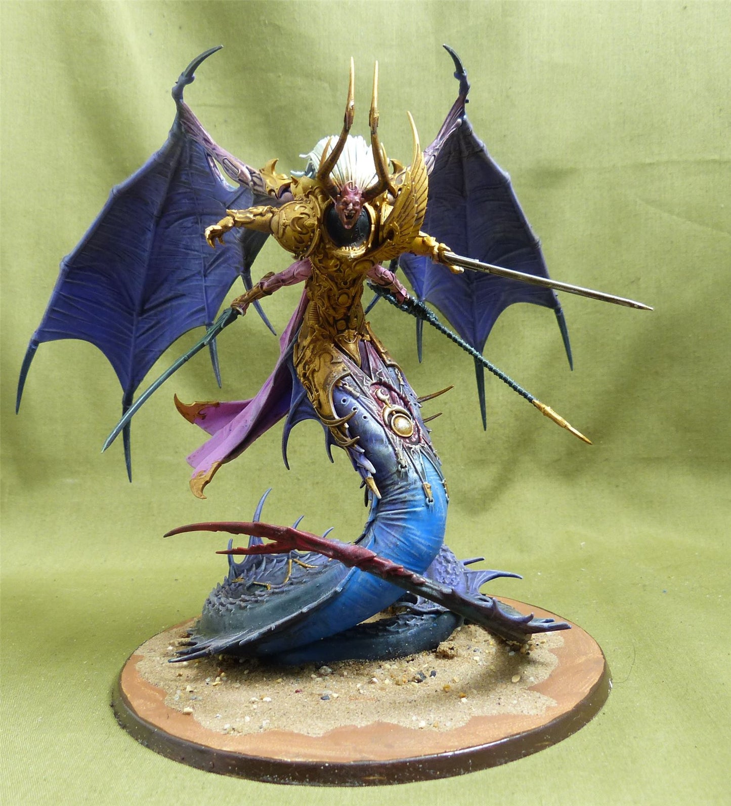 Fulgrim Daemon Primarch of Slaanesh painted - Emperor's Children - Warhammer 40K #62L