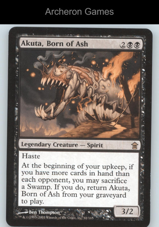 Akuta, Born of Ash 61 R MTG Card Saviors of Kamigawa
