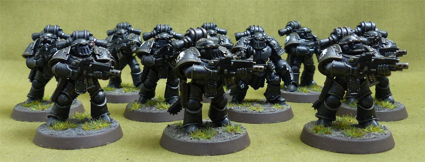 MKIII Tactical Squad set of 10 painted - Iron Hands - Warhammer Horus Heresy #2QJ