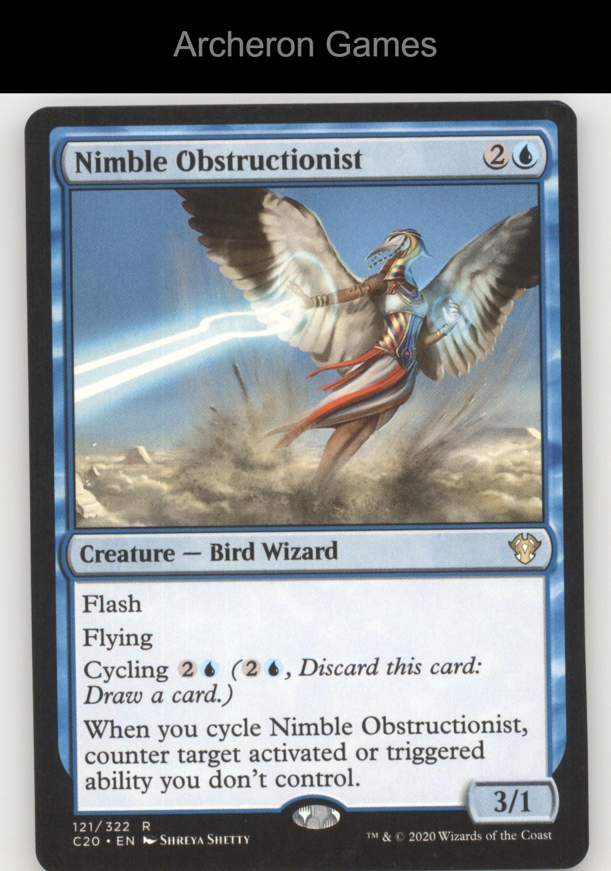 Nimble Obstructionist 121 R MTG Card Commander 2020