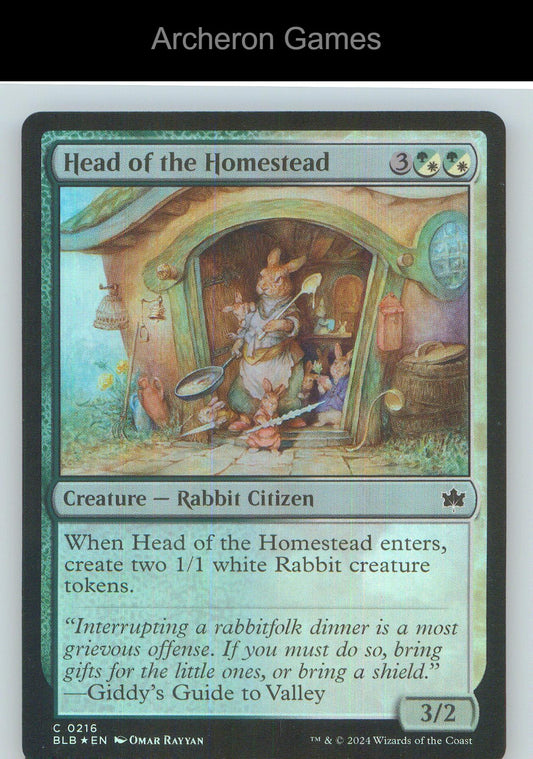 Head of the Homestead BLB 216 C MTG Card NM/EX+ Foil