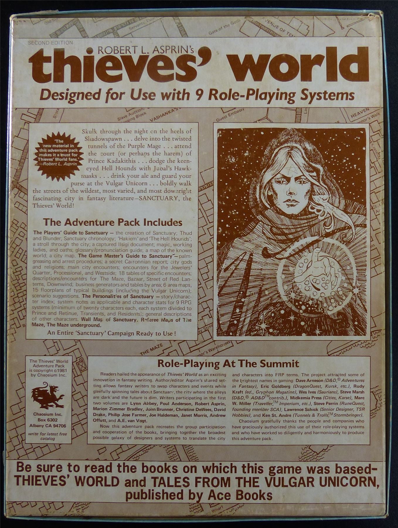 Thieves' World: Complete Sanctuary Adventure pack Roleplaying Game OOP - AD&D #225