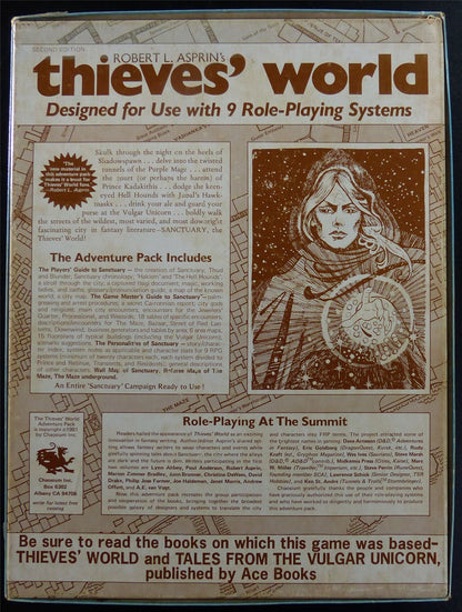 Thieves' World: Complete Sanctuary Adventure pack Roleplaying Game OOP - AD&D #225