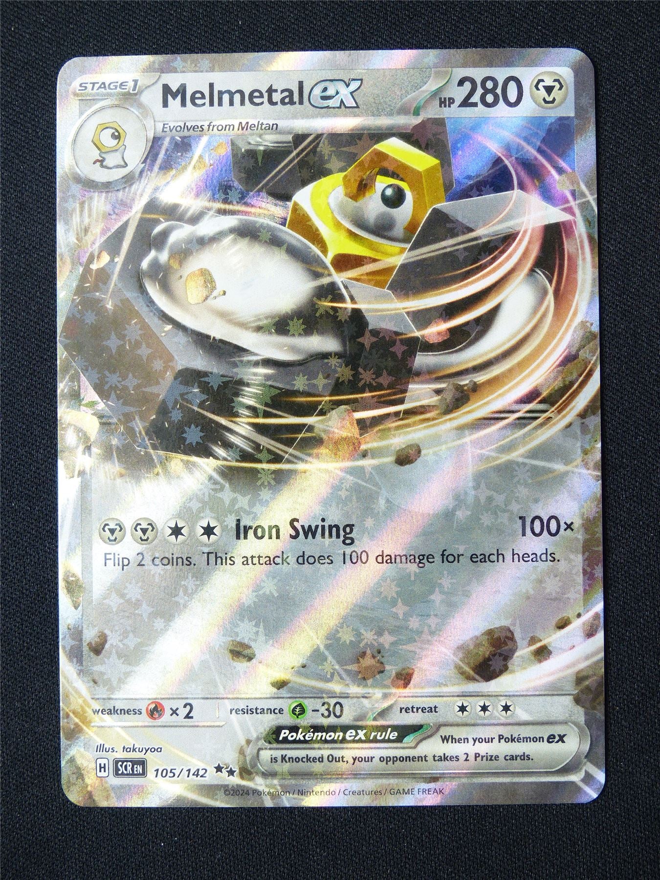 Melmetal EX 105/142 Holo - Pokemon Card #8VY