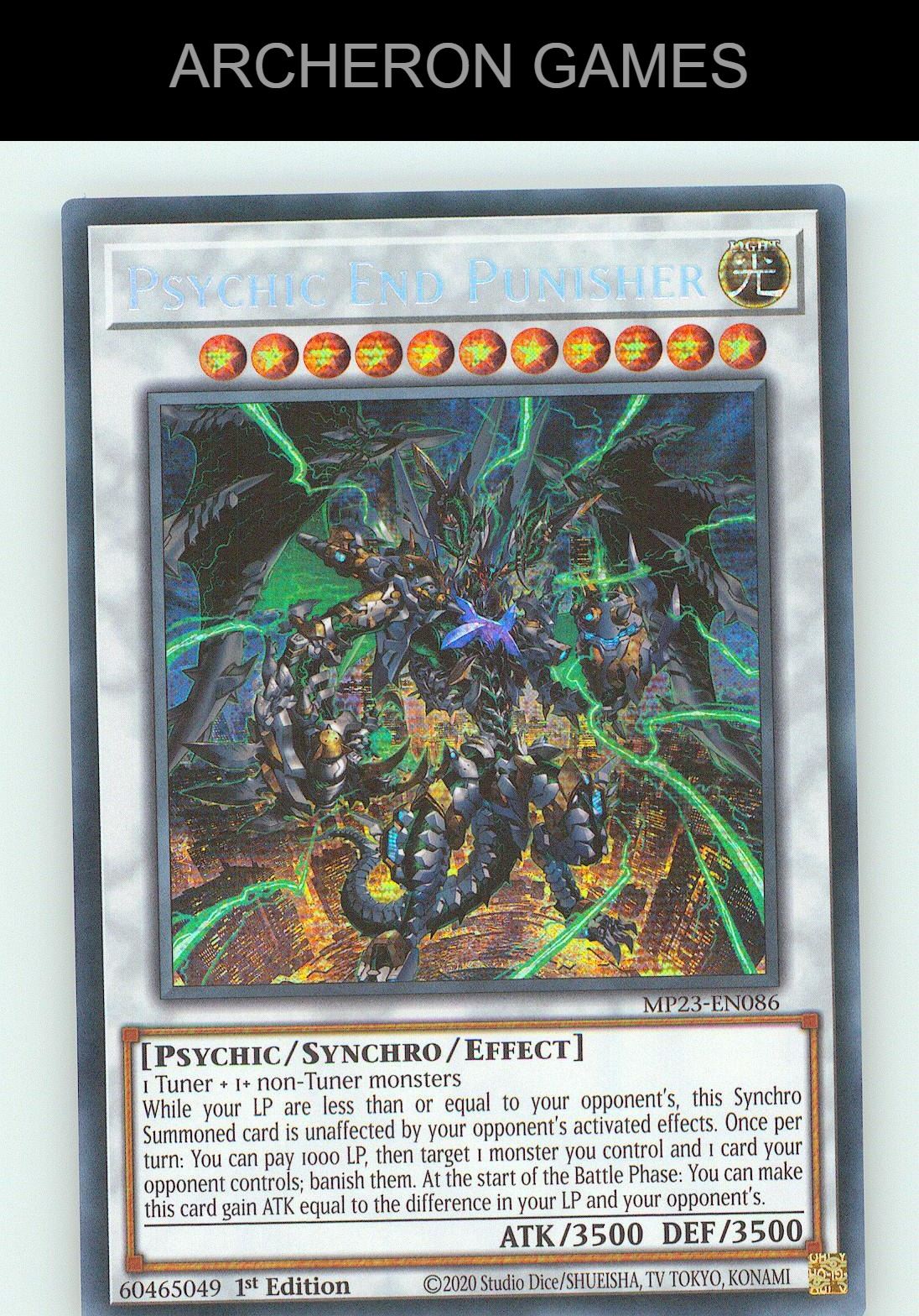 Psychic End Punisher SEC YUGIOH Card