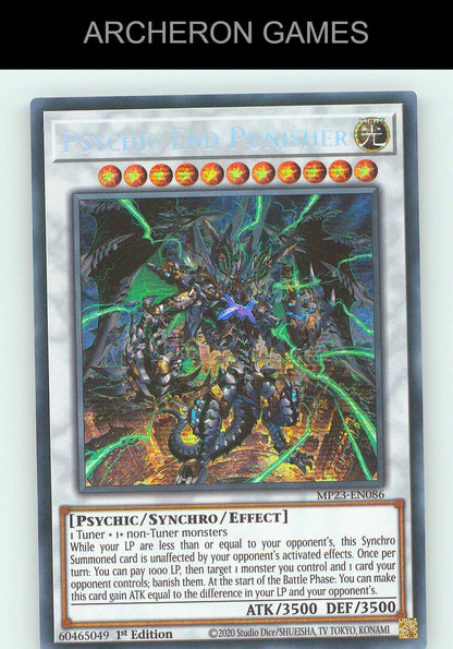Psychic End Punisher SEC YUGIOH Card