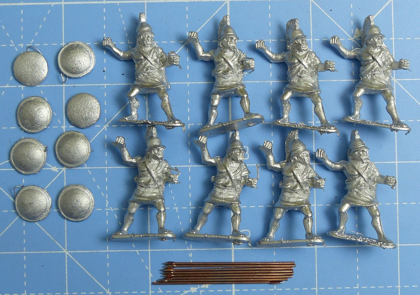 Athenian Hoplites Attacking WG16 Metal - Wargames Foundry Miniatures #26G
