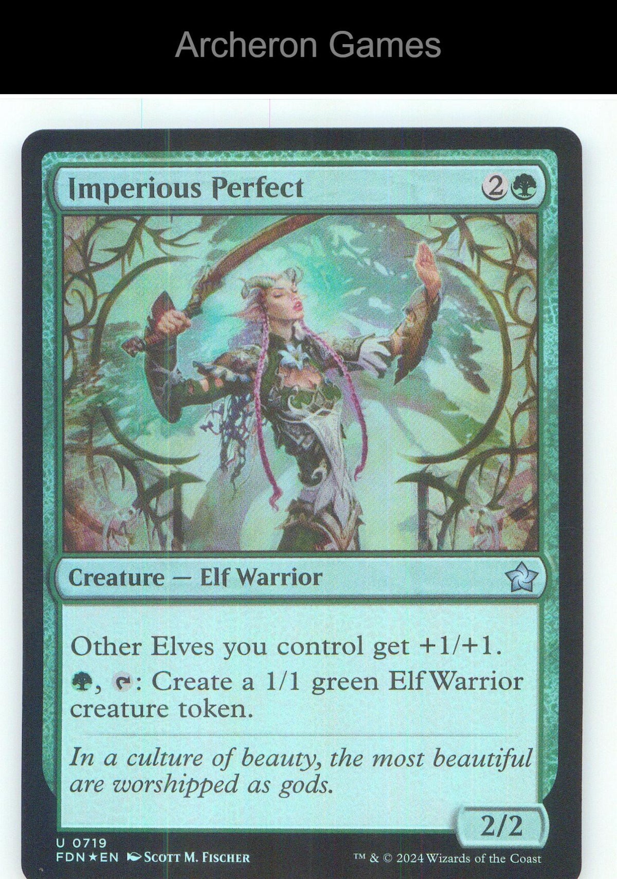 Imperious Perfect FDN 719 UC MTG Card NM/EX+ Foil