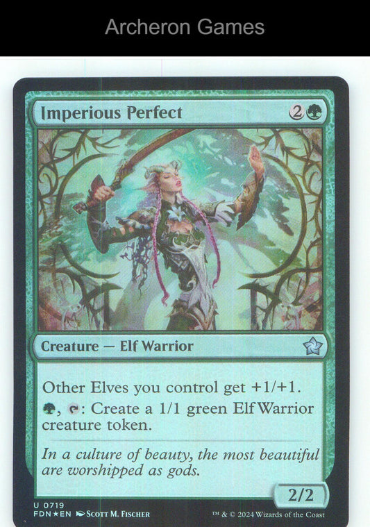 Imperious Perfect FDN 719 UC MTG Card NM/EX+ Foil