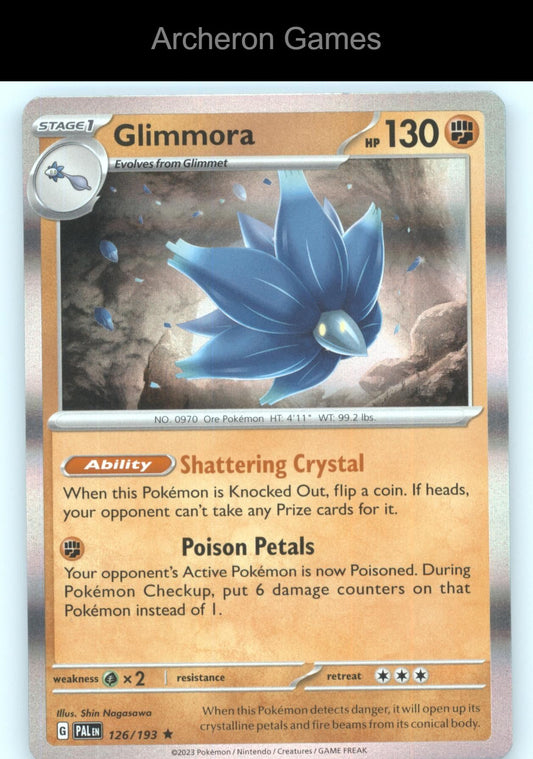 Pokemon Card Glimmora PAL 126/193 R Paldea Evolved Holo