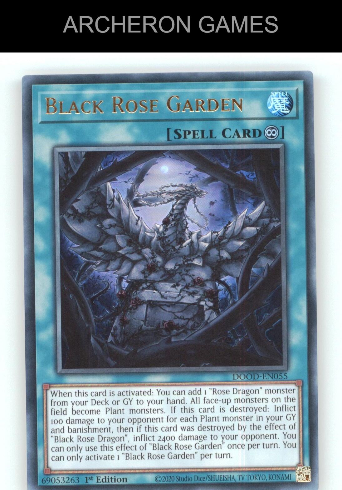 Black Rose Garden Ultra Rare YUGIOH Card