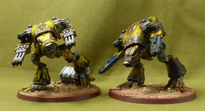 Warhound Scout Titans painted - Warhammer Legions Imperialus #WV